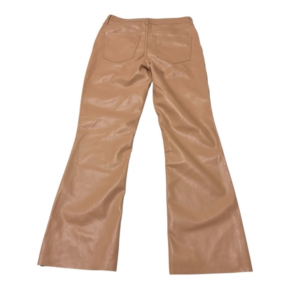 Express Camel Faux Leather Pants - Picture 2 of 5